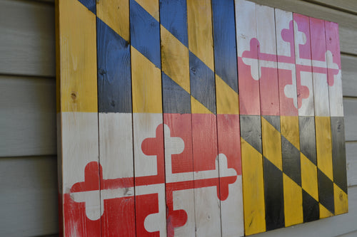 Maryland Flag - Torched Timber