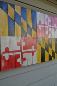 Maryland Flag - Torched Timber