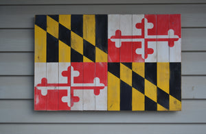 Maryland Flag - Torched Timber