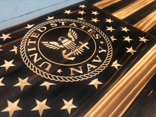 US Navy Rustic Flag