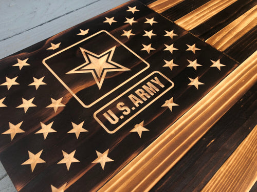 US Army Rustic Flag