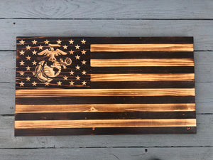 US Marine Rustic Flag